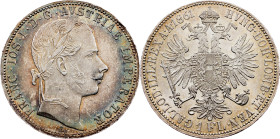 Franz Joseph I, 1 Gulden 1861, A, Vienna