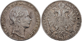 Franz Joseph I, 1 Vereinsthaler 1861, B