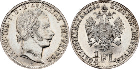 Franz Joseph I, 1/4 Gulden 1864, A, Vienna