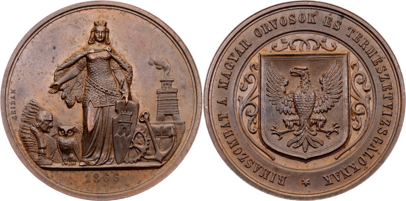 Franz Joseph I, Medal 1866, Seidan Franz Joseph I, Medal 1866, Seidan, 52,029 g,...
