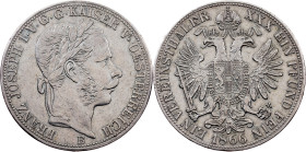 Franz Joseph I, 1 Vereinsthaler 1866, B