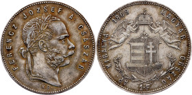Franz Joseph I, 1 Forint 1869, KB, Kremnitz
