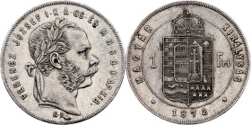 Franz Joseph I, 1 Forint 1872, KB, Kremnitz