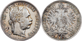 Franz Joseph I, 1 Gulden 1877, Vienna