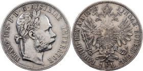 Franz Joseph I, 1 Gulden 1878, Vienna