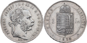 Franz Joseph I, 1 Forint 1879, KB, Kremnitz