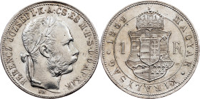 Franz Joseph I, 1 Forint 1889, KB, Kremnitz