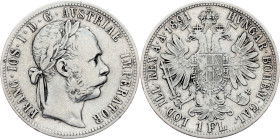 Franz Joseph I, 1 Gulden 1891, Vienna