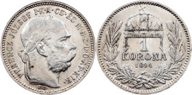 Franz Joseph I, 1 Korona 1894, KB, Kremnitz