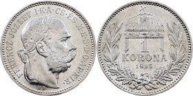 Franz Joseph I, 1 Korona 1895, KB, Kremnitz