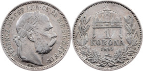 Franz Joseph I, 1 Korona 1895, KB, Kremnitz