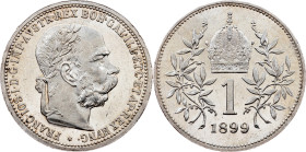 Franz Joseph I, 1 Krone 1899, Vienna