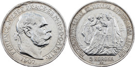 Franz Joseph I, 5 Korona 1907, KB, Kremnitz