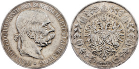 Franz Joseph I, 5 Kronen 1907, Vienna