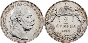 Franz Joseph I, 2 Korona 1914, KB, Kremnitz
