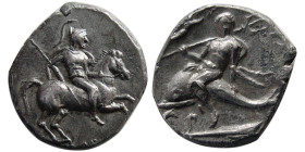 CALABRIA, Taras. 272-240 BC. AR Nomos.