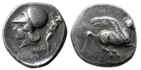EPIRUS, Ambracia. Ca. 404-360 BC. AR stater. Rare.
