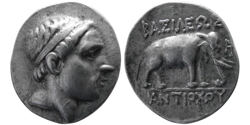 SYRIA, Seleukid Kings. Antiochos III. 223-186 BC. AR Drachm (3.96 gm; 17 mm). Ni...