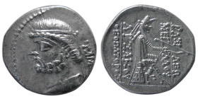 KINGS of PARTHIA, Phraates II. 132-127 BC. AR Drachm. Tambrax.