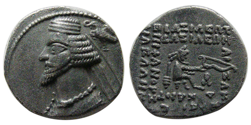 KINGS of PARTHIA. Phraates IV (38/7-2 BC). AR Drachm (3.78 gm; 20 mm). Laodikeia...