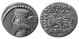 KINGS of PARTHIA, Mithradates V. 128-147. AR Drachm. Scarce.