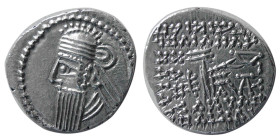 KINGS of PARTHIA, Vologases IV. Circa AD 147-191. AR Drachm
