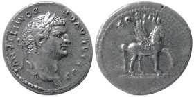 ROMAN EMPIRE, Domitian, as Caesar. 70-81 AD. AR Denarius