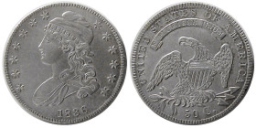 UNITED STATES, 1836 Capped Bust. Half Dollar.