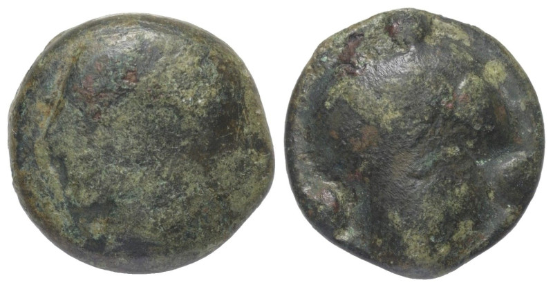 Sizilien. Selinous.

 Bronze (Trionkion). Ca. 450 - 440 v. Chr.
Vs: Kopf eine...