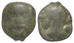 Sizilien. Selinous.

 Bronze (Hexas / Dionkion). Ca. 450 - 440 v. Chr.
Vs: Kopf eines Silens en face.
Rs: Sellerieblatt; außen zwei Wertpunkte.
...
