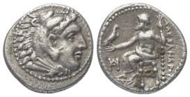 Königreich Makedonien. Alexander III. der Große (336 - 323 v. Chr.).

 Drachme (Silber). Ca. 325 - 323 v. Chr. Milet.
Vs: Kopf des jugendlichen Her...