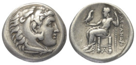 Königreich Makedonien. Alexander III. der Große (336 - 323 v. Chr.).

 Drachme (Silber). Ca. 323 - 317 v. Chr. Ungesicherte Münzstätte im westlichen...