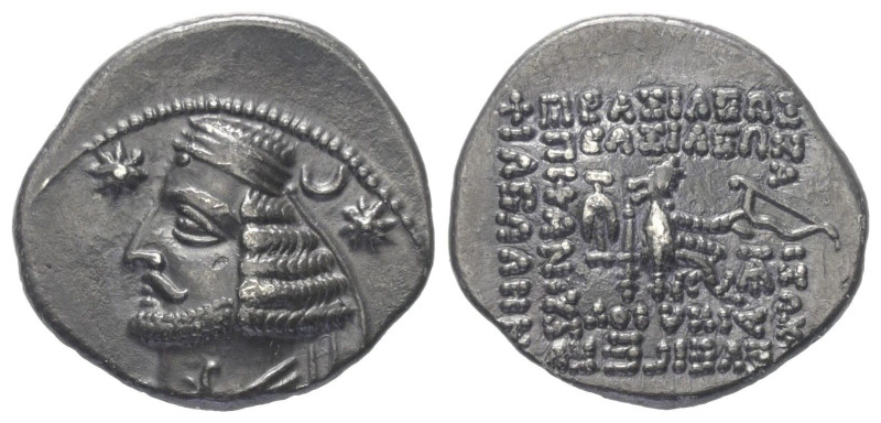 Arsakidisches Königreich Parthien. Orodes II. (57 - 38 v. Chr.).

 Drachme (Si...