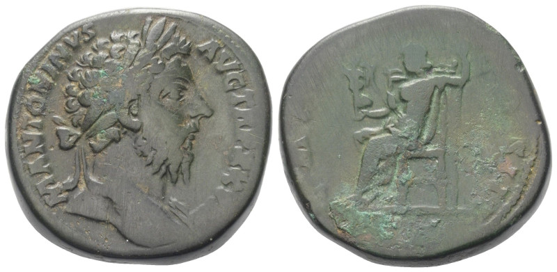 Marcus Aurelius (161 - 180 n. Chr.).

 Sesterz (Bronze). 172 - 173 n. Chr. Rom...