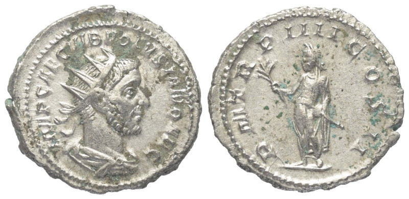 Volusianus (251 - 253 n. Chr.).

 Antoninian (Silber). 253 n. Chr. Rom.
Vs: I...