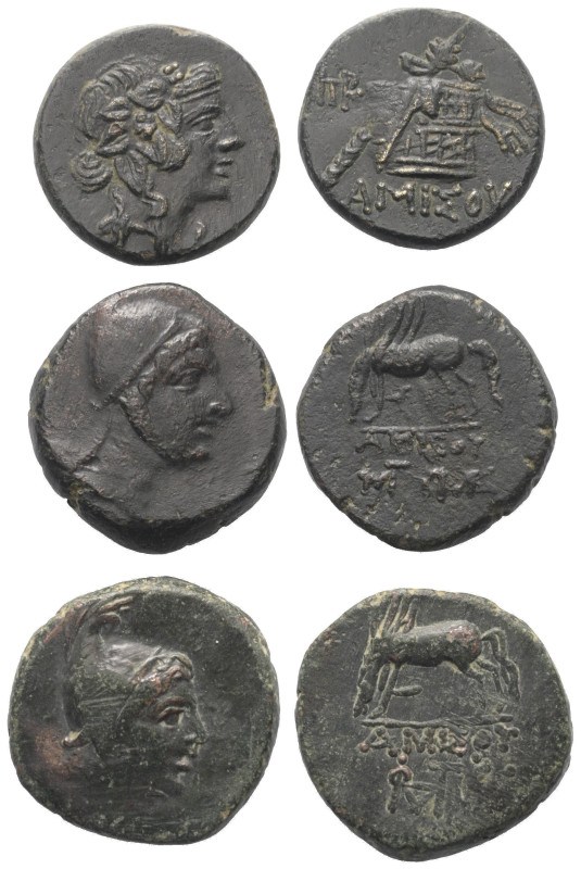 Griechische Münzen - Lots.


Amisos (Pontos).

Lot (3 Stück): Bronze; ca. 2...