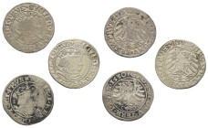 Europa - Lots.


Gebiete in Verbindung mit Polen.
Ostpreussen. Sigismund I. Stary (1506 - 1548).

Lot (3 Stück, Silber): Groschen, 1520, 1532 un...