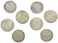 Europa - Lots.


Polen. Königreich. 
Johann II. Kasimir (1649-1668).

Lot (4 Stück, Silber): Sechsgröscher (Szostak). 1662 NG Poznan (Posen), 16...