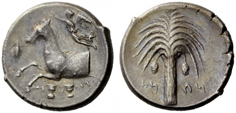 GREEK COINS 
 The Carthaginians in Sicily and North Africa 
 Tetradrachm, Cart...