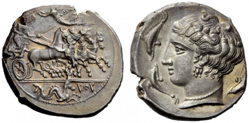 GREEK COINS 
 The Carthaginians in Sicily and North Africa 
 Tetradrachm, Pano...