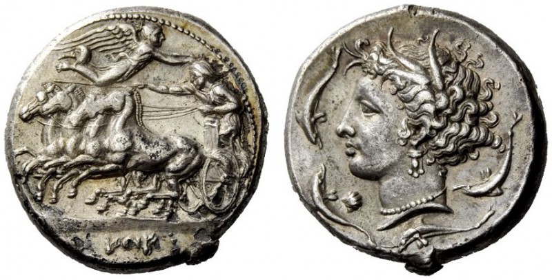 GREEK COINS 
 The Carthaginians in Sicily and North Africa 
 Tetradrachm, Pano...