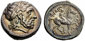 GREEK COINS 
 Philip II, 359 – 336 and posthumous issues 
 Tetradrachm, Amphipolis circa 323-315, AR 14.16 g. Laureate head of Zeus r. Rev. FILIP - ...