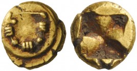 GREEK COINS 
 Asia Minor, uncertain mint 
 Phocaic hecte sixth century BC, EL 2.79 g. Fibula. Rev. Square incuse punch. Boston 1791. Rosen cf. 339 (...