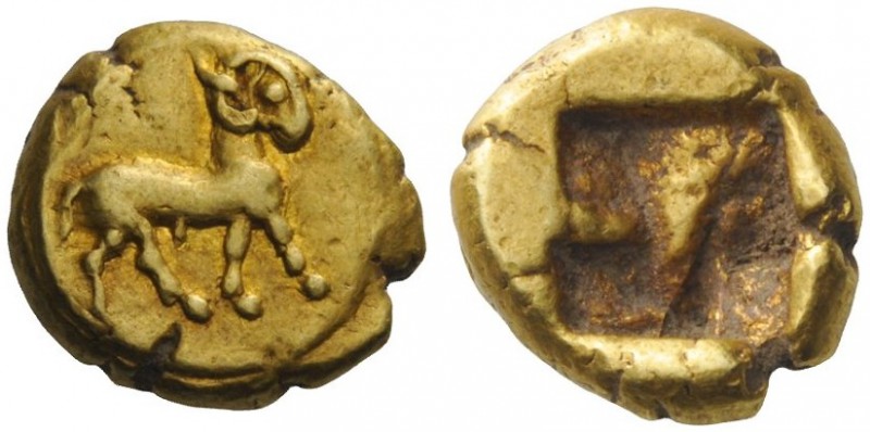 GREEK COINS 
 Asia Minor, uncertain mint 
 Phocaic hecte sixth century BC, EL ...