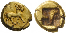 GREEK COINS 
 Asia Minor, uncertain mint 
 Phocaic hecte sixth century BC, EL 2.76 g. Ram walking r. Rev. Square incuse punch. Traité I, 190 and pl....