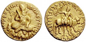 GREEK COINS 
 India, Kushano-Sasanian, Vima Kadphises circa 113-127 AD 
 Double dinar, main mint in Bactria circa 113-127, AV 15.97 g. Vima Kadphise...