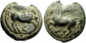 THE ROMAN REPUBLIC 
 Semis circa 270, Æ 167.50 g. Pegasus r.; below S. Rev. Pegasus l.; blow, S. Haeberlin pl. 35, 7-10. Aes Grave 44. Thurlow-Vecchi...