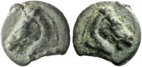 THE ROMAN REPUBLIC 
 Triens circa 270, Æ 106.95 g. Head of horse r.; below, four pellets. Rev. Head of horse l.; below, four pellets. Haeberlin pl. 3...