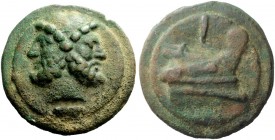 THE ROMAN REPUBLIC 
 As circa 225-217, Æ 101.41 g. Head of Janus. Rev. Prow r.; above, mark of value, I. Haeberlin pl. 15, 7. Aes Grave 1. Sydenham 7...