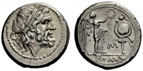 THE ROMAN REPUBLIC 
 Victoriatus, Sicily circa 211-208, AR 3.21 g. Laureate head of Jupiter r.; behind, C. Rev. Victory standing r., crowning trophy;...